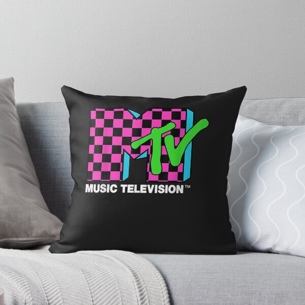 Artikelvorschau, Klassisches mtv Logo rosa und blaues Schachbrettmuster entworfen und verkauft von ChristopherHuli.