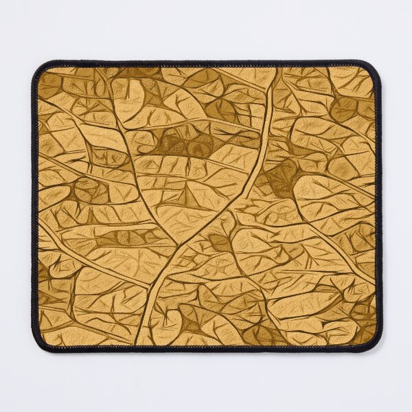 Item preview, Simplistic leaf structure mosaic - gold designed and sold by SulkaCreative.