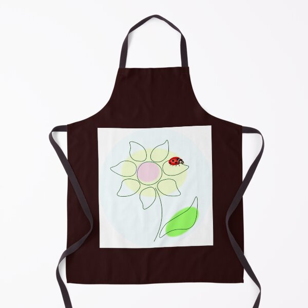 Item preview, yellow flower and insect ladybug designed and sold by Zhanna Lenivaya.