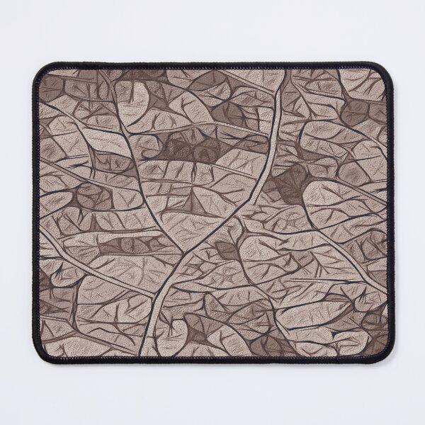 Item preview, Simplistic leaf structure mosaic - cold brown designed and sold by SulkaCreative.