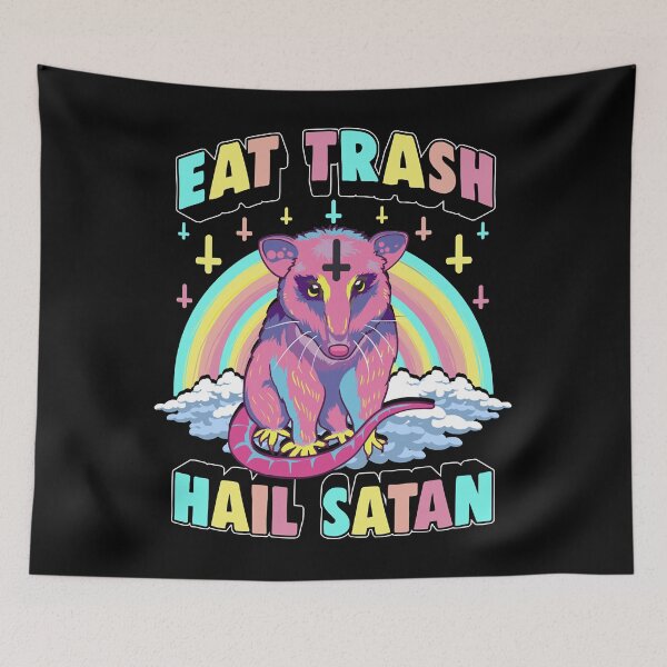 Item preview, Eat Trash Hail Satan Funny Gifts Boys Girls designed and sold by McLeodAlice.