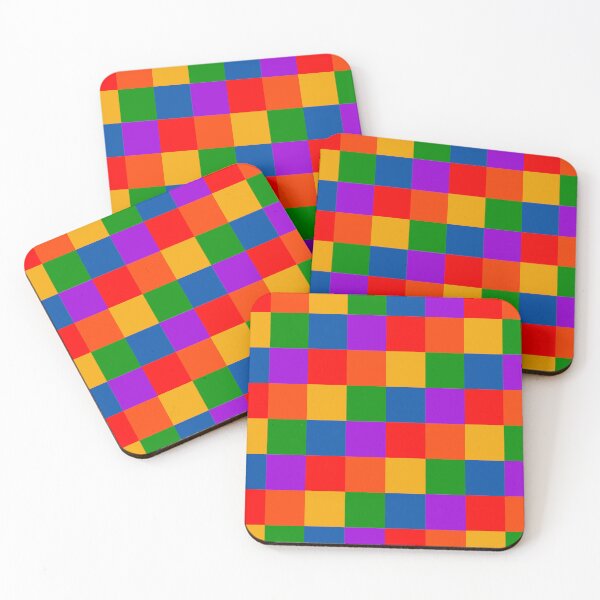Item preview, LGBT Rainbow Inspired Checkered Pattern designed and sold by SpaceAlienTees.