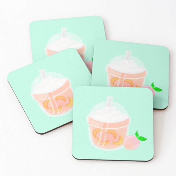 Item preview, Boba tea- peach pinkish designed and sold by MeowMeowsShop.