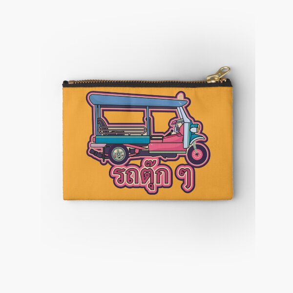 Item preview, Tuk tuk Thailand illustration - colorful -Thai font designed and sold by Boogosh.