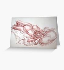 life drawing Greeting Card