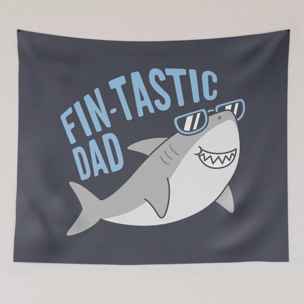 Item preview, Funny Fin-tastic Dad Shark With Shades designed and sold by rustydoodle.