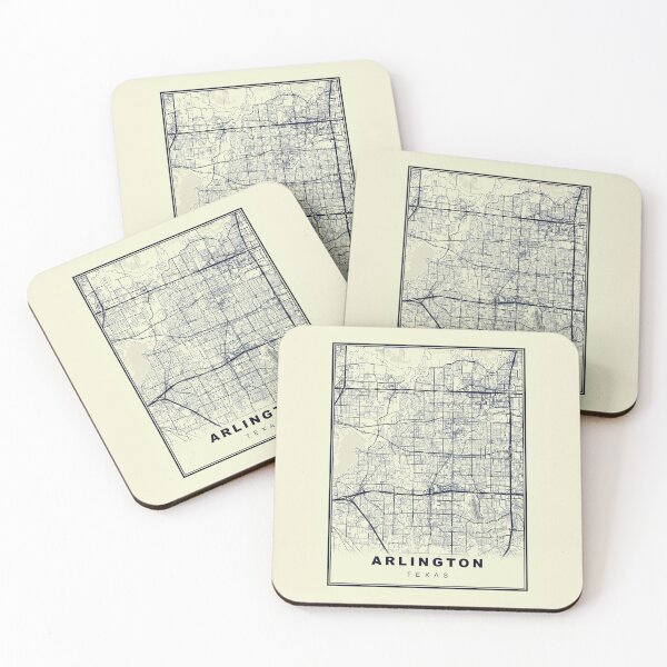 Item preview, Minimalist  Arlington Map Inspired By Vintage Style designed and sold by Tamas Das.