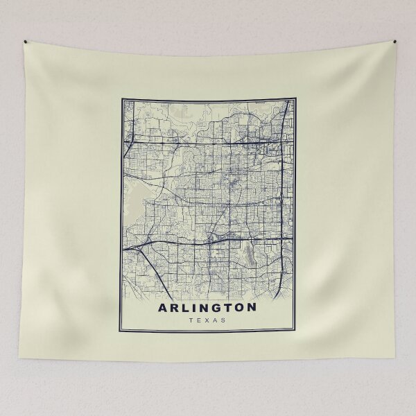Item preview, Minimalist  Arlington Map Inspired By Vintage Style designed and sold by Tamas Das.