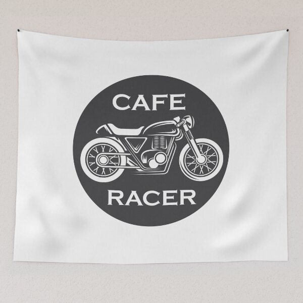 Item preview, Cafe racer icon with motorcycle designed and sold by AndreMi.