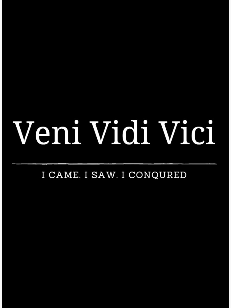 Veni Vidi Vici Greeting Card for Sale by Elvin Dantes