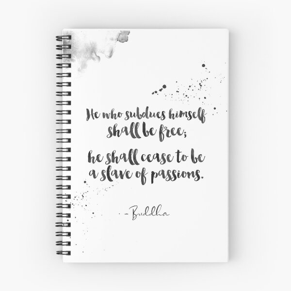 Item preview, He Who Subdues Himself Shall Be Free, He Shall Cease To Be A Slave Of Passions - Quotes From Buddha on life designed and sold by Buddhaport.