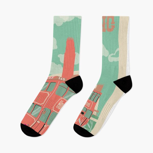 Item preview, Hong Kong vintage travel poster. Hong Kong Tramway and Skyline. designed and sold by Boogosh.