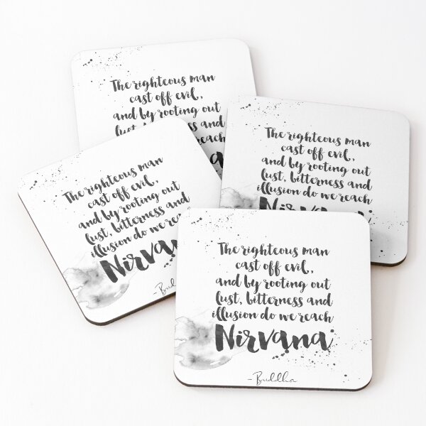 Item preview, Cast Off Evil - Rooting Out Lust, Bitterness And Illusion - Quotes From Buddha on life designed and sold by Buddhaport.