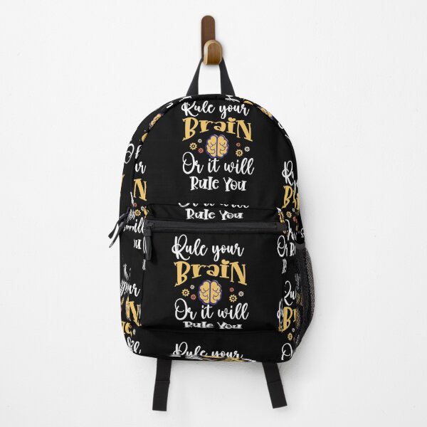 Item preview, Rule your brain or it will rule you - yellow brain - mind control Quotes designed and sold by epicmarketing.