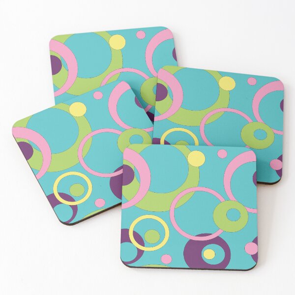 Item preview, Funky Blue Circles designed and sold by Valerie Bennett.