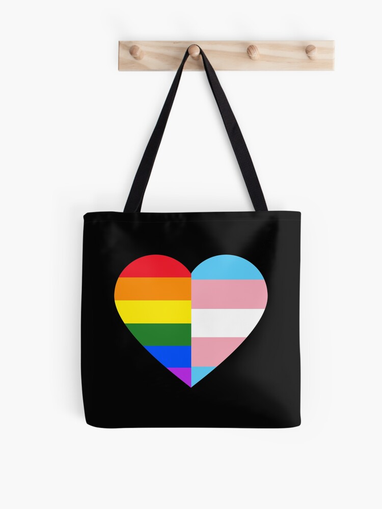 Shopping Bag - Pride Flag Rainbow LGBT Flag Tote Bag - 100% cotton