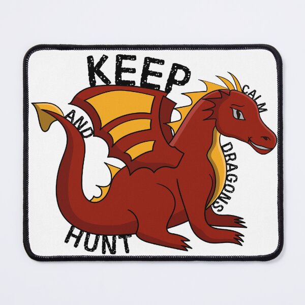 Item preview, Keep Calm And Hunt Dragons Sticker designed and sold by DeliciouSs.