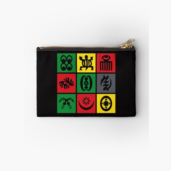 Item preview, Adinkra Africa Symbols Art Rasta Flag designed and sold by designandclouds.