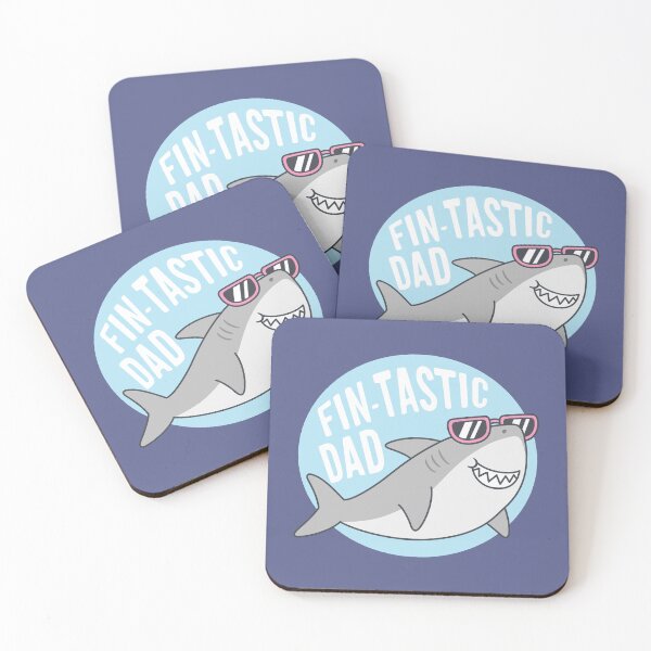 Item preview, Funny Shark With Shades Fin-tastic Dad Pun designed and sold by rustydoodle.