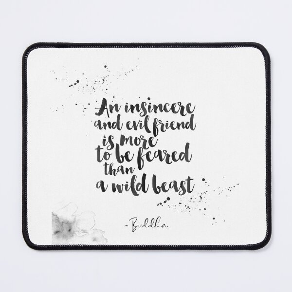 Item preview, An Insincere And Evil Friend Is More To Be Feared Than A Wild Beast - Quotes From Buddha on life designed and sold by Buddhaport.
