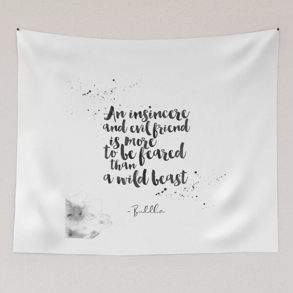 Item preview, An Insincere And Evil Friend Is More To Be Feared Than A Wild Beast - Quotes From Buddha on life designed and sold by Buddhaport.