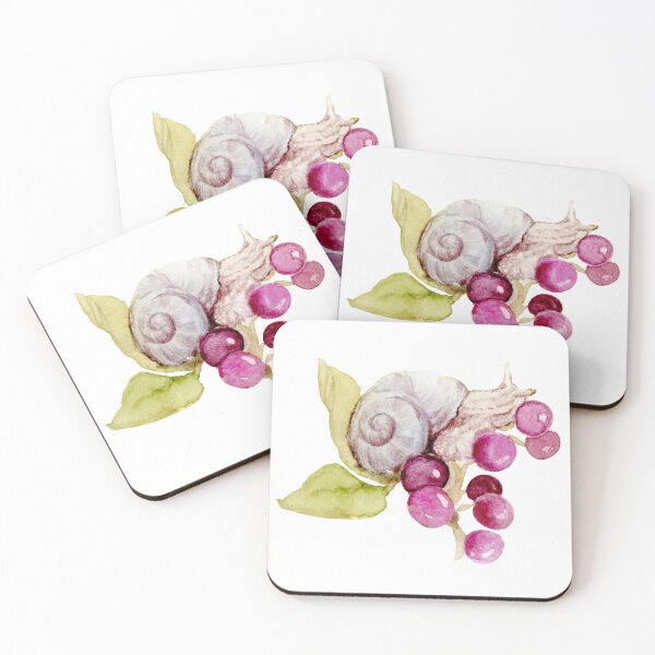 Item preview, Cute Snail And Berries designed and sold by Miriam Steinau.