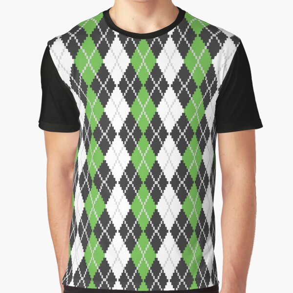 Retro Argyle Graphic T-Shirt