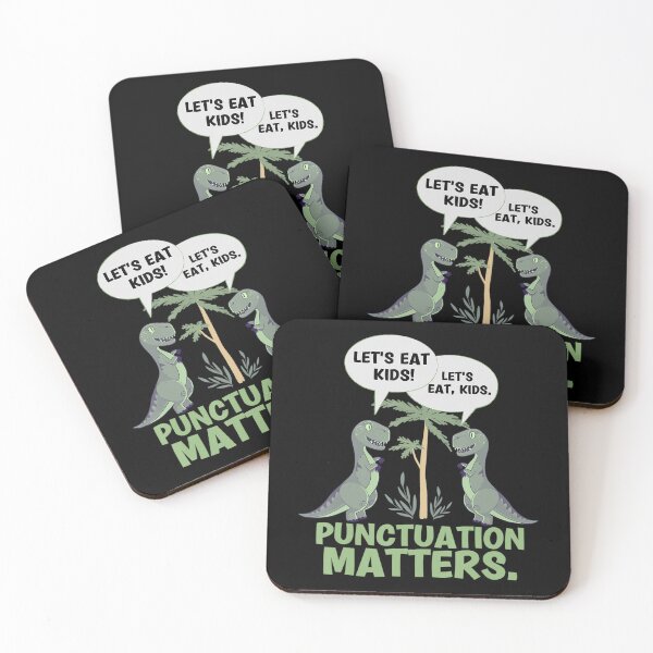 Item preview, Lets Eat Kids Punctuation Matters T-Rex Cute Funny Dinosaur designed and sold by dickvusqr.