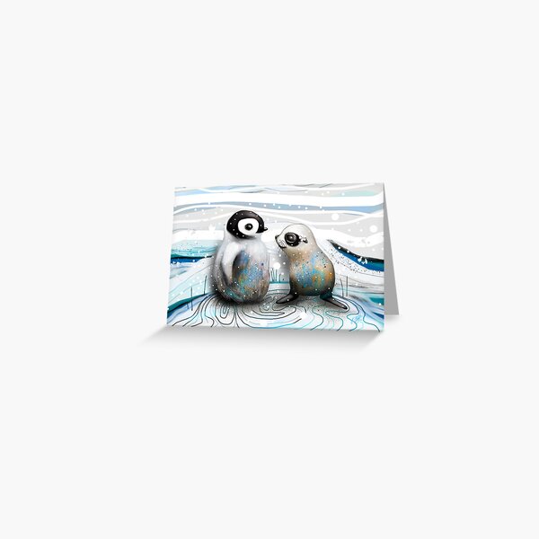 Item preview, Penguin Chick and Baby Seal designed and sold by Karin Taylor.