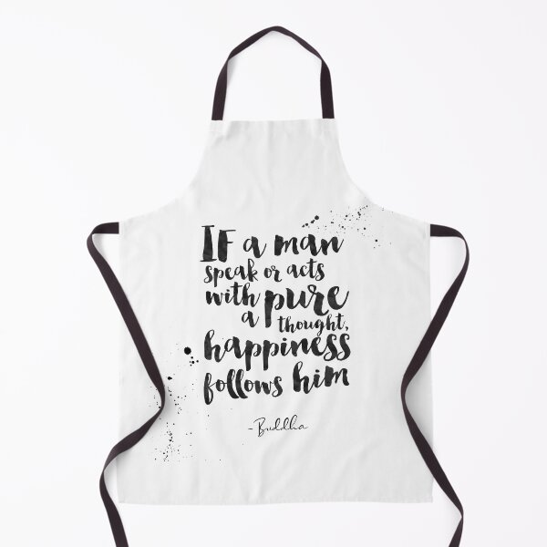 Item preview, If A Man Speak Or Acts With A Pure Thought, Happiness Follows Him - Quotes From Buddha on life designed and sold by Buddhaport.