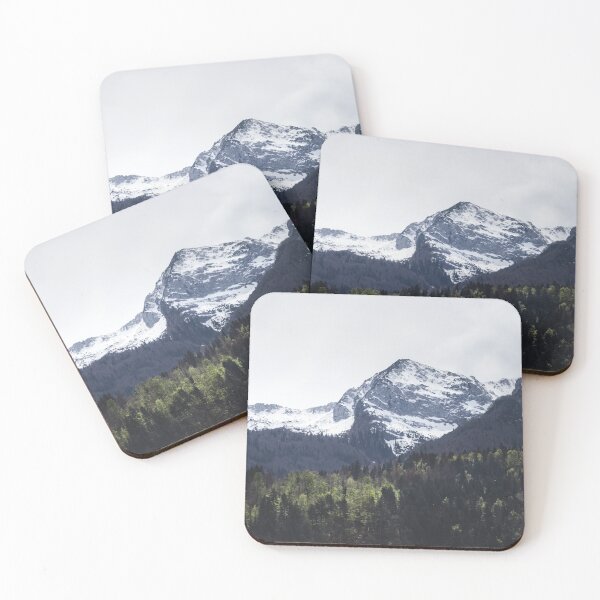 Item preview, Winter and Spring - green trees and snowy mountains designed and sold by Patrik Lovrin.