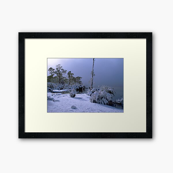 Lake St Clair, Winter, Tasmania Framed Art Print