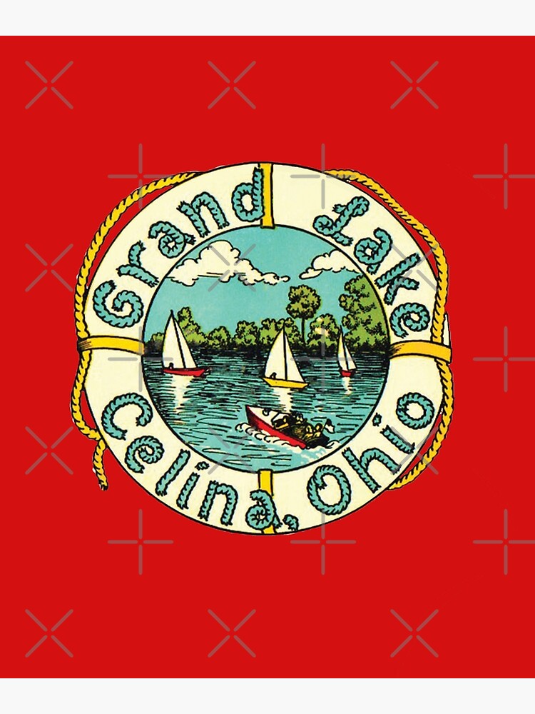 "Vintage Grand Lake Celina Ohio" Art Print for Sale by Drewaw Redbubble
