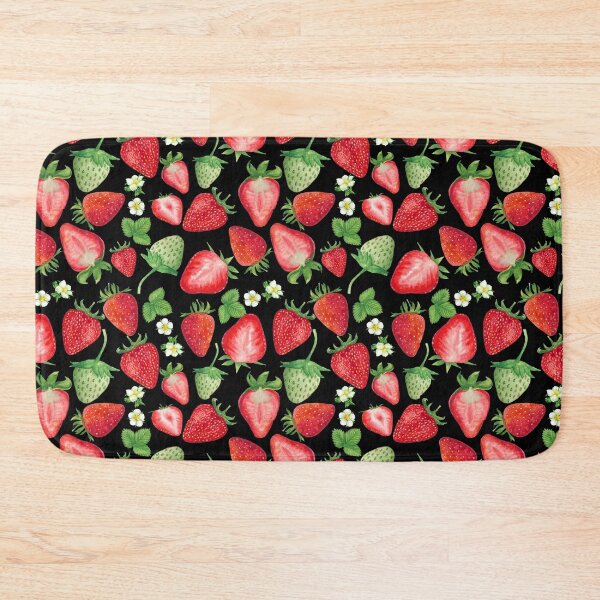 Item preview, Watercolor Red and Pink Strawberries Illustration Pattern designed and sold by DarlaDesigns.