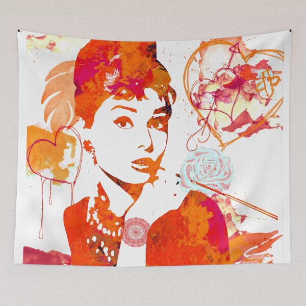 Artikelvorschau, Audrey Hepburn Feuerfarben entworfen und verkauft von Nora Gad.