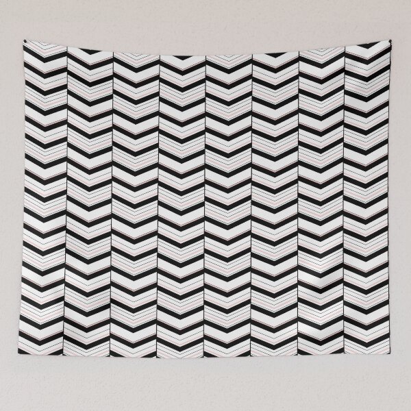 Item preview, Black White and Blush Chevron designed and sold by Valerie Bennett.