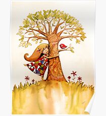 tree hugs Poster