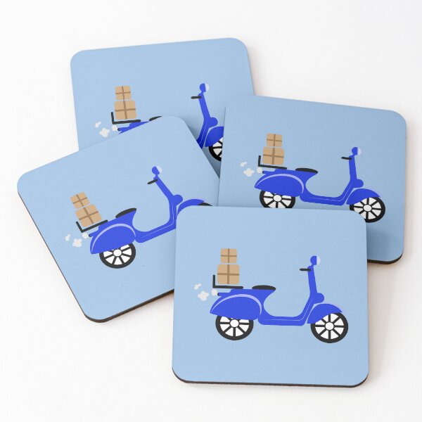 Item preview, Blue scooter with boxes designed and sold by Svlgsm.