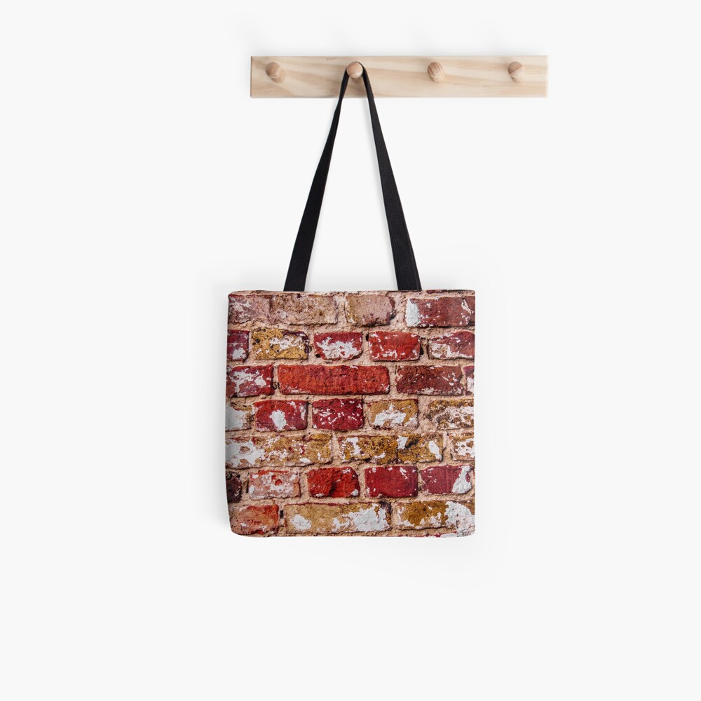 Wall Of Old Red Brick Tote Bag By Gnoul4400 Redbubble - shoulder brick texture roblox
