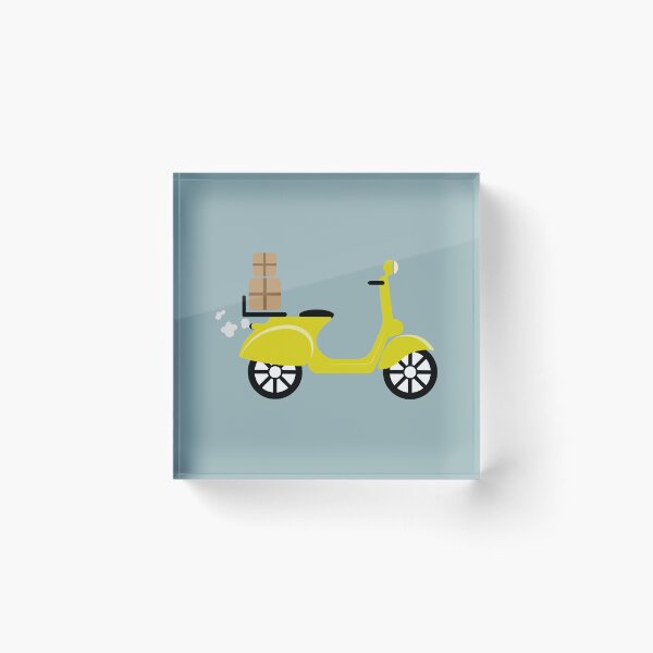 Item preview, Yellow scooter with boxes designed and sold by Svlgsm.