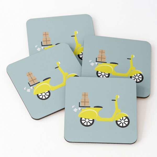 Item preview, Yellow scooter with boxes designed and sold by Svlgsm.