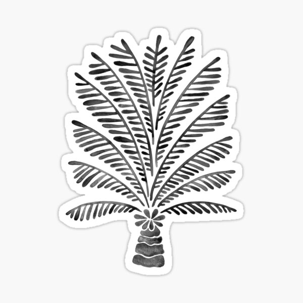 Vista previa del artículo con la obra «Palmera - Negro», diseñado y vendido por Cat Coquillette.