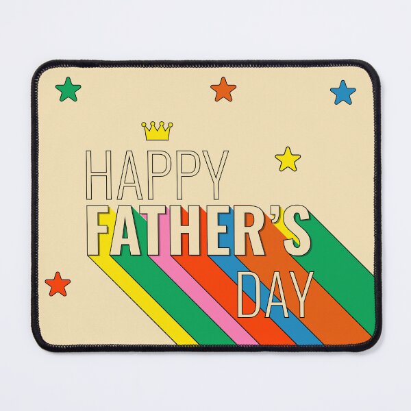 Item preview, Card with Happy Father's Day Text in Retro Groovy Style designed and sold by TBild.