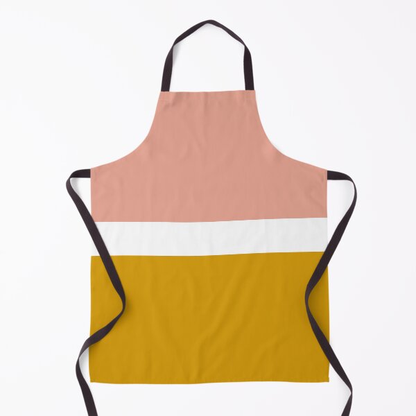Item preview, Blush Pink and Golden Mustard Minimalist Stripe Color Block Pattern designed and sold by kierkegaard.