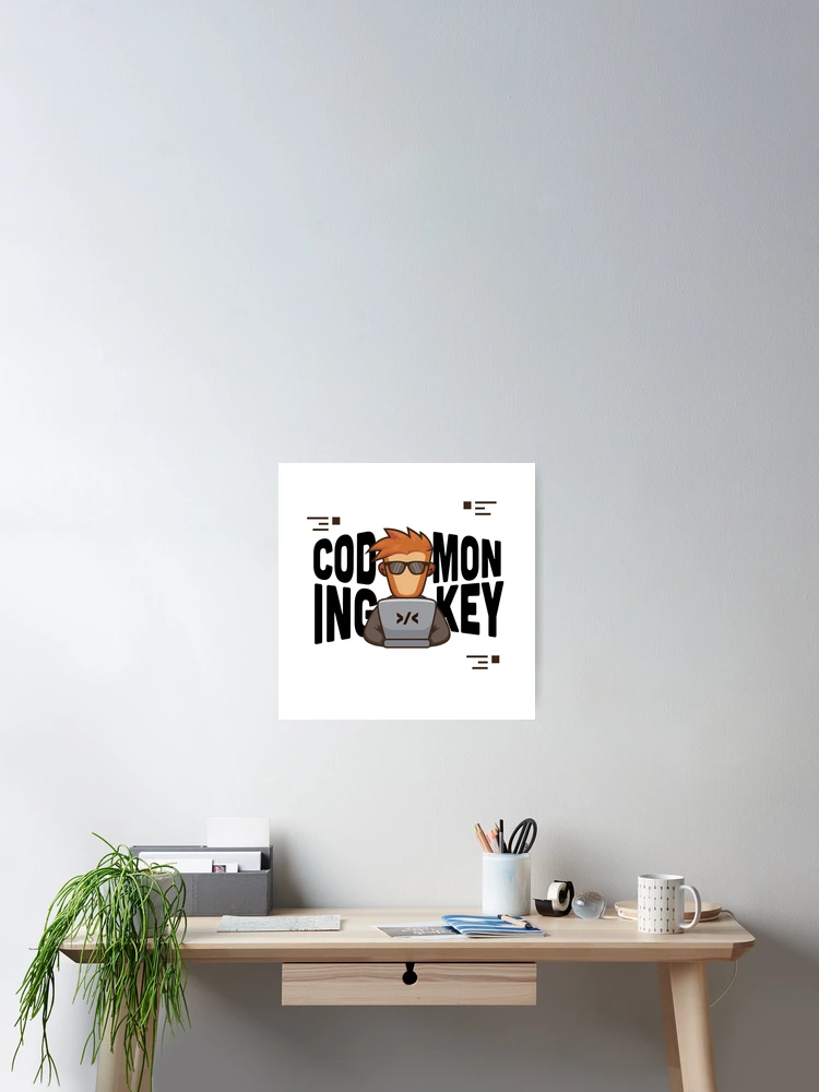 Thumbnail 2 of 3, Poster, Coding Monkey designed and sold by Code Monkeys.
