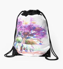 Jacaranda at Circular Quay Drawstring Bag