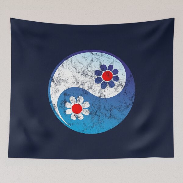 Item preview, Yin Yang, Flowers, Chinese Symbol, Taoism, Daoism, Duality, Polarity, Spirituality designed and sold by nitty-gritty.