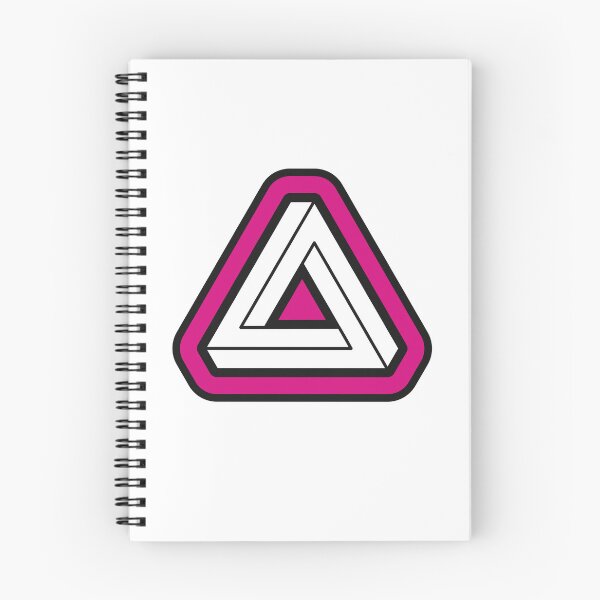 Item preview, Pink Impossible Triangle Optical Illusion designed and sold by iscaStudioArt.