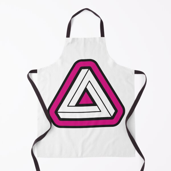 Item preview, Pink Impossible Triangle Optical Illusion designed and sold by iscaStudioArt.