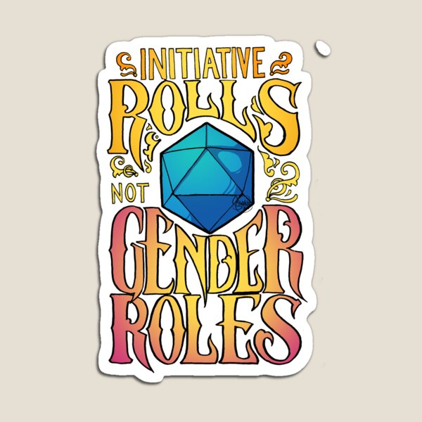 Roll Initiative Magnet for Sale by Steve Stivaktis